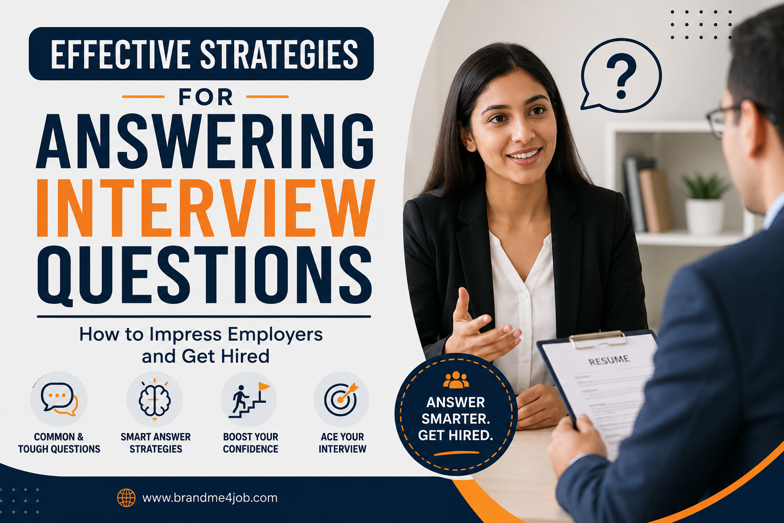 You are currently viewing Effective Strategies for Answering Interview Questions | BrandMe4Job
